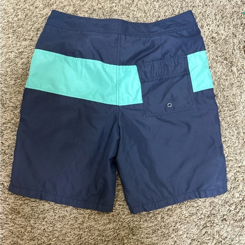 GAP Men's Navy and Aqua Swim Board Shorts